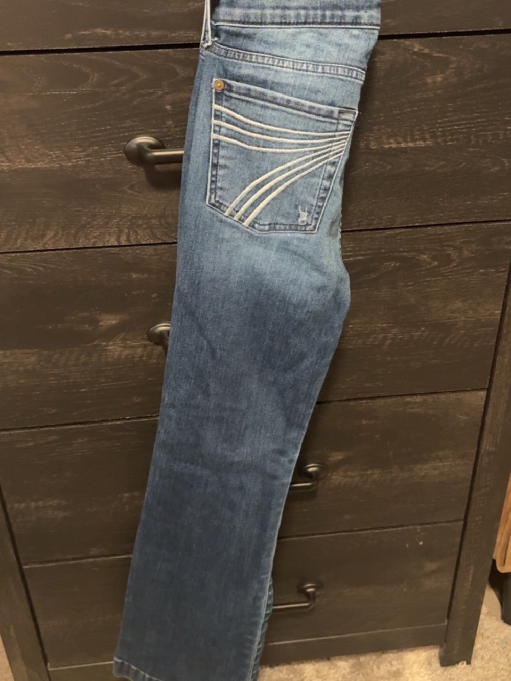 7 For All Mankind Medium Blue Flare Jeans - Picture 1 of 5